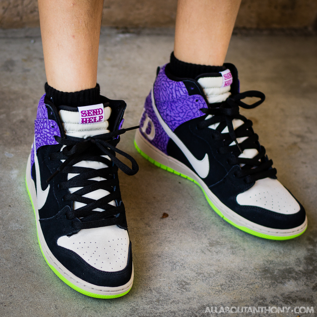 nike dunk high laces