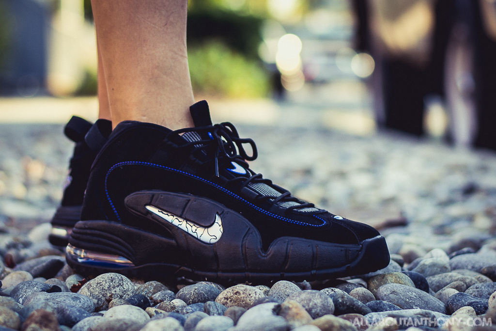 air max penny on feet