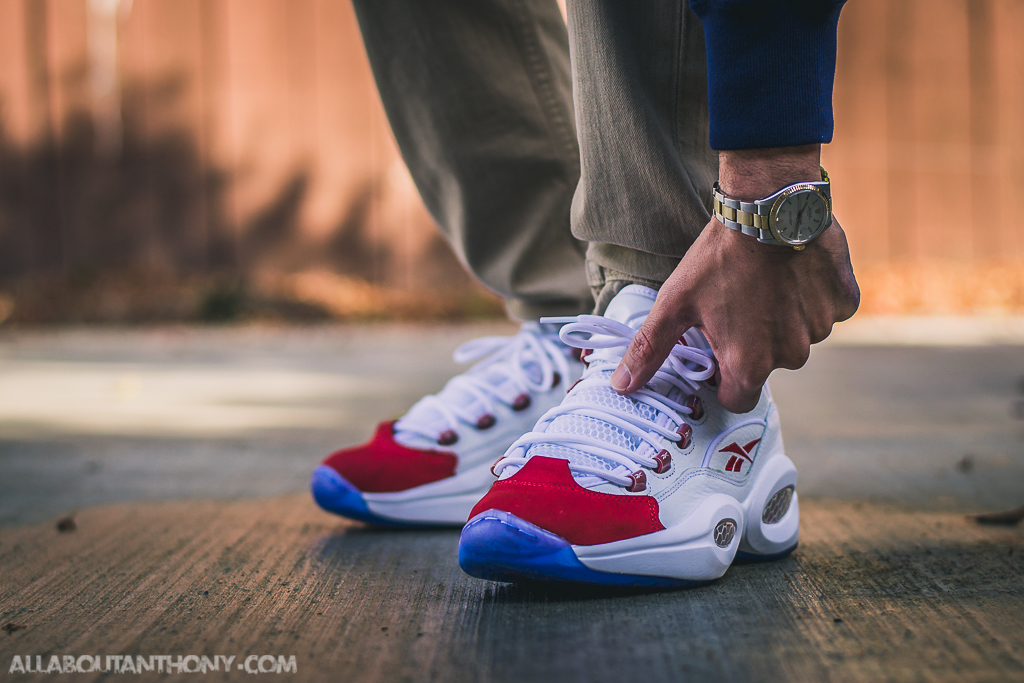 reebok question low red