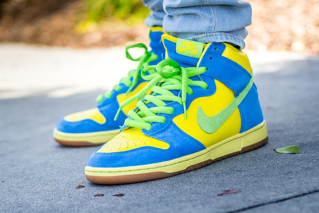 Nike SB Dunk High Marge Simpson On Feet 