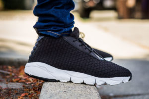 Nike Air Footscape Desert Chukka Black on feet