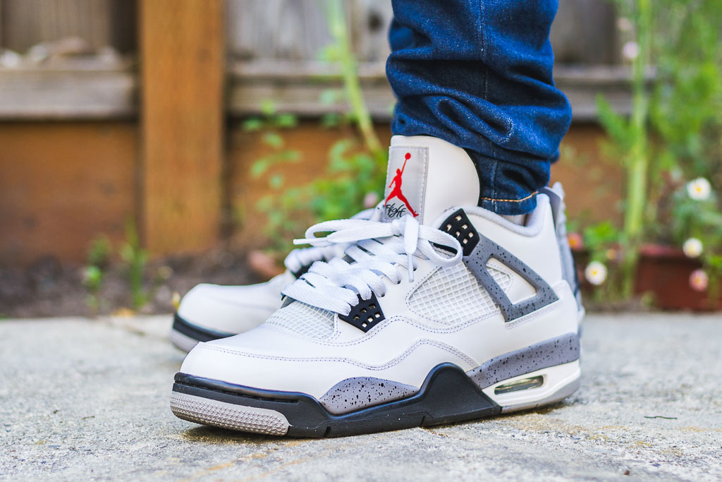 jordan 4 white cement outfit