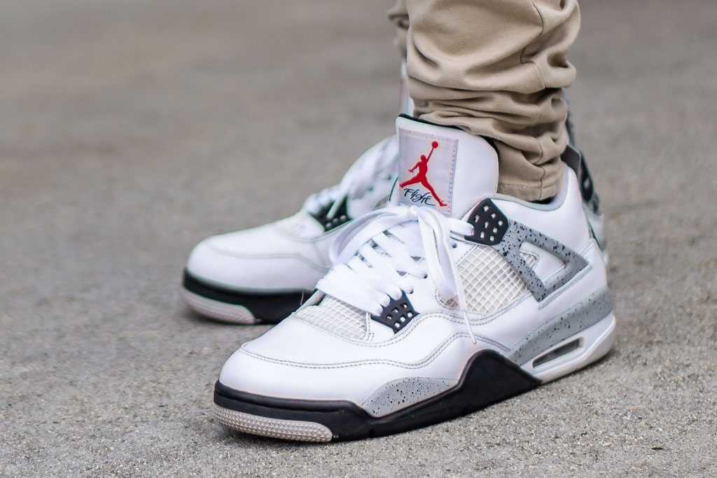 2012 Air Jordan 4 White Cement On Feet Sneaker Review