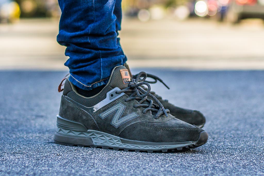 New Balance 574 Sport Suede Olive On 
