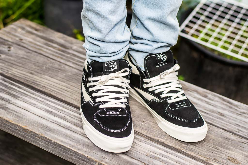 Vans Vault OG Half Cab LX Black Marshmallow On Feet Sneaker Review