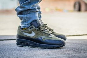 Nike Air Max 1 Premium Dark Stucco on feet (2)