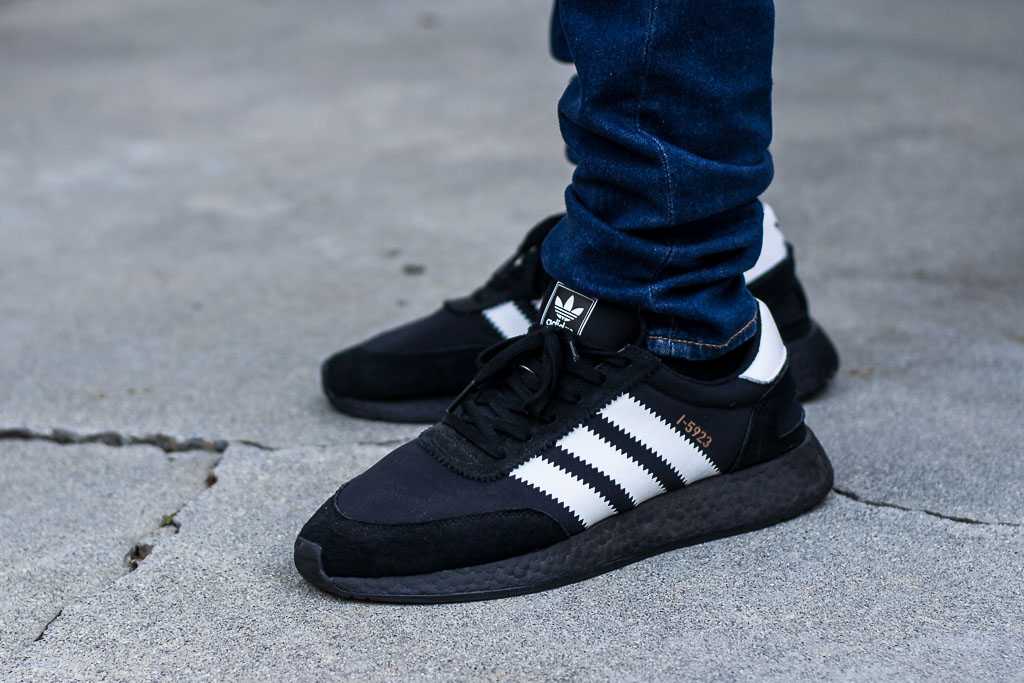 Adidas I-5923 Iniki Black Boost On Feet 