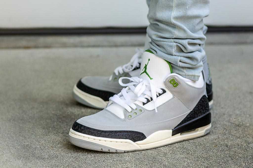 Air Jordan 3 Chlorophyll On Feet 