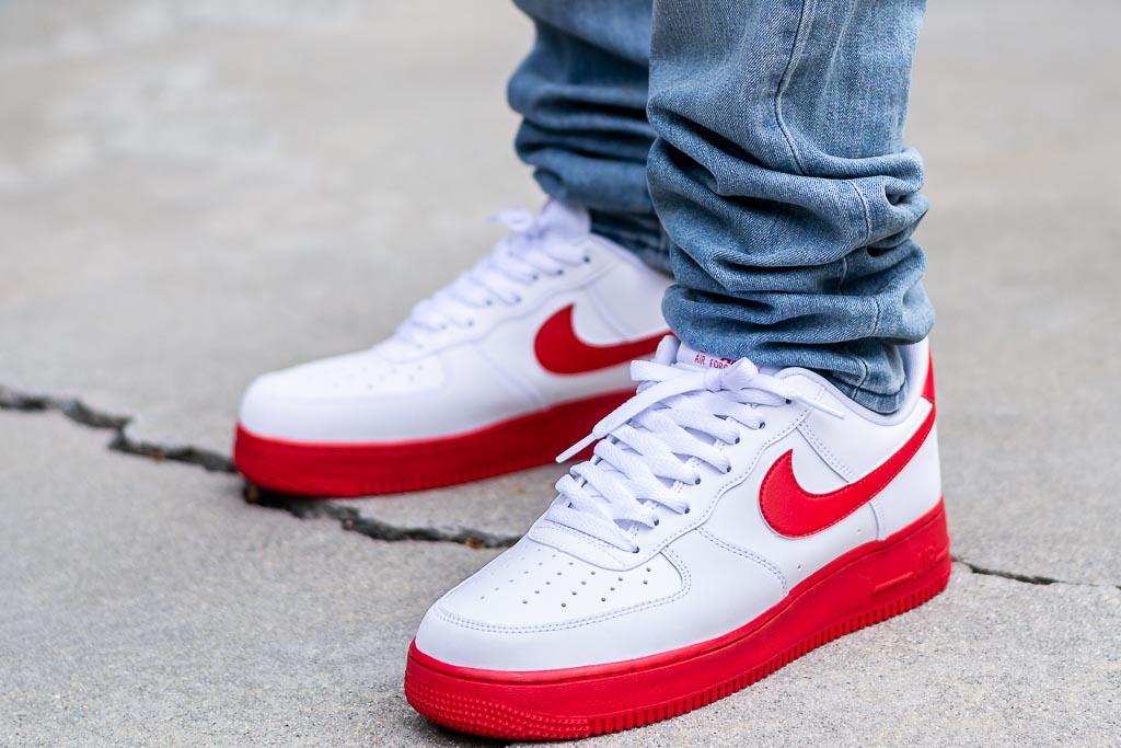 white and red af1s