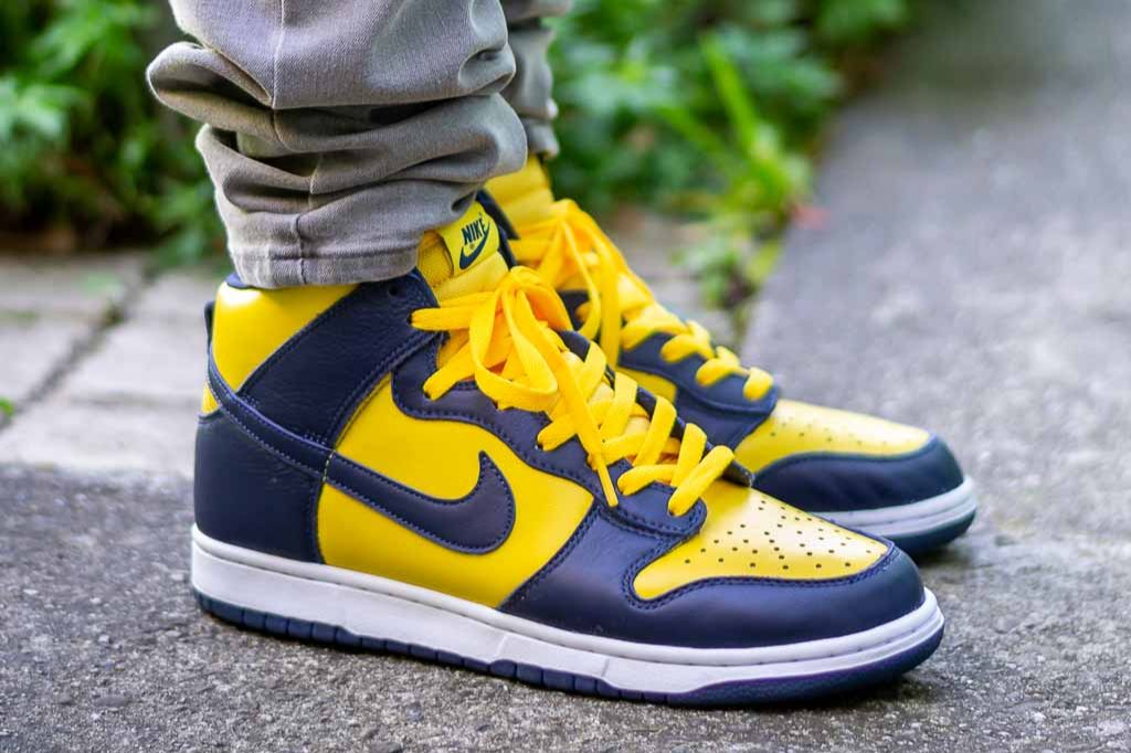NIKE DUNK HIGH SP復刻ミシガン紺黄ナイキダンクMichigan | nate ...
