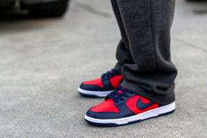 Nike Dunk Low Obsidian Red On Feet WDYWT