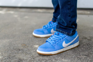 Nike SB Dunk Low University Blue On Feet WDWYT